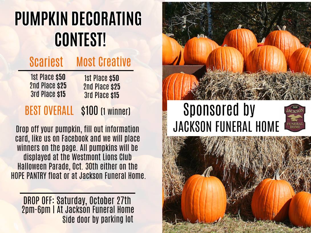 Pumpkin Carving Contest With Jackson Funeral Home Haddon Township